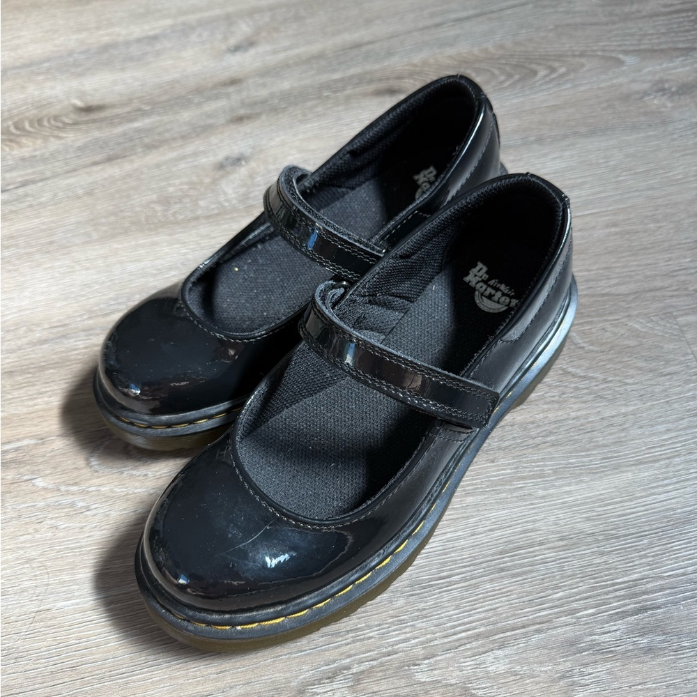 Dr. Martens Womens Maccy Black Patent Leather Mary Janes Size - Picture 4 of 7